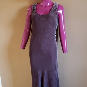 Vince Womens Brown Silk Blend Casual Tank Dress